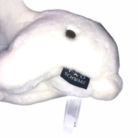 FAO Schwarz Toy Plush Puppy Lying French Bulldog - Picture 8 of 9